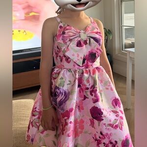 Zunie Pink and Purple Floral Kids Dress